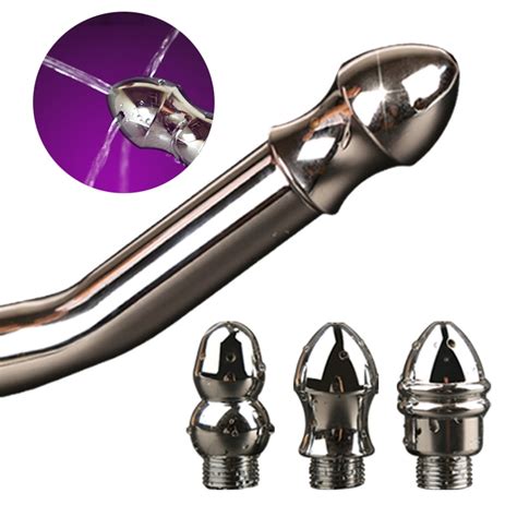 Aluminum Alloy Anal Cleaner Bidet Faucets Anal Douche Shower Cleaning Enemator Enema Butt Plugs