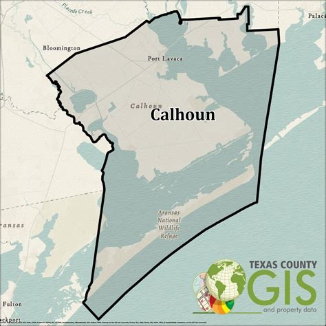 Calhoun County Shapefile And Property Data Texas County Gis Data