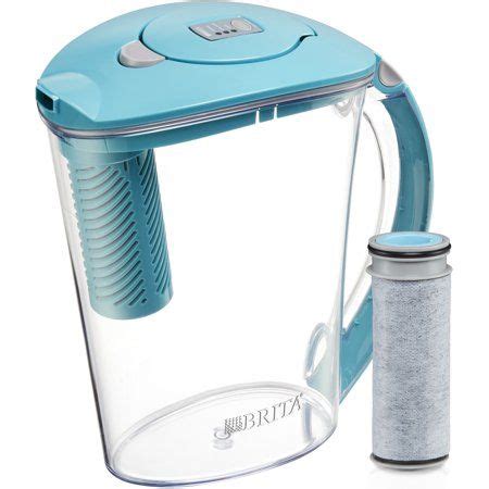 Brita Large Stream Filter As You Pour Plastic Cup Water Filter Pitcher Blue Walmart Com