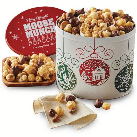 Moose Munch Premium Popcorn Mini Holiday Tin By Harry And David