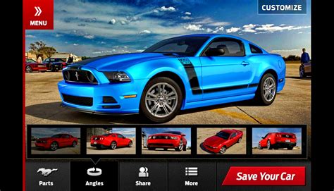 福特《ford Redesigned Mustang Customizer》專屬app 打造自己專屬「野馬」造型