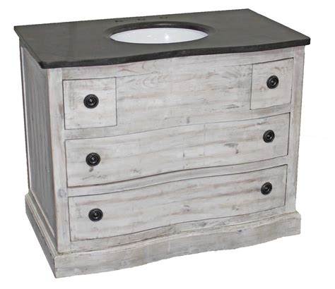 The single vanity makes a classic and timeless addition to any bathroom space. Distressed White Reclaimed 4-Drawer Vanity | Distressed ...