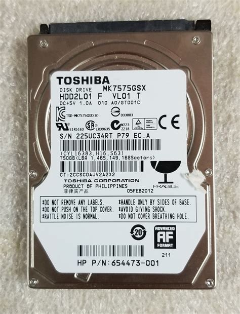 Toshiba GB Internal RPM MK GSX HDD Etsy Toshiba Driving Data Storage Device