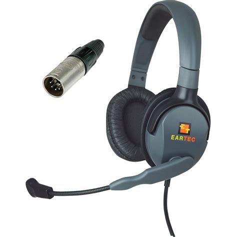 Eartec Max 4g Double Headset With 5 Pin Xlr Male Mxd5xlrm Bandh