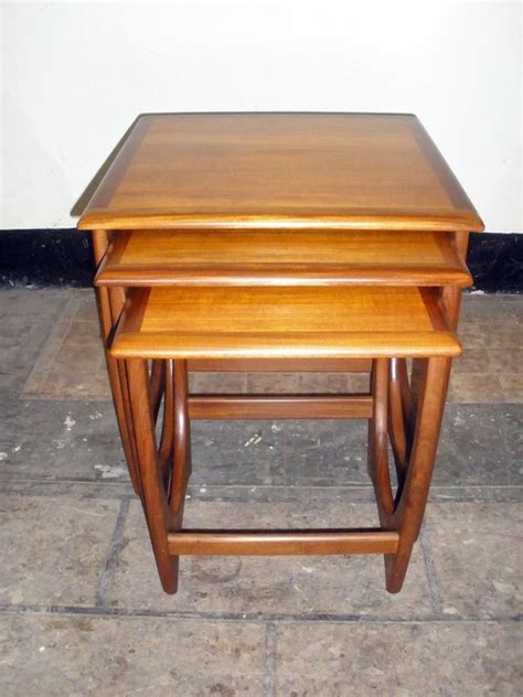 The guitar pick shaped table tops are mdf with a walnut oak veneer and paired with matte black metal legs.read more. Woodwork G Plan Coffee Table Nest PDF Plans