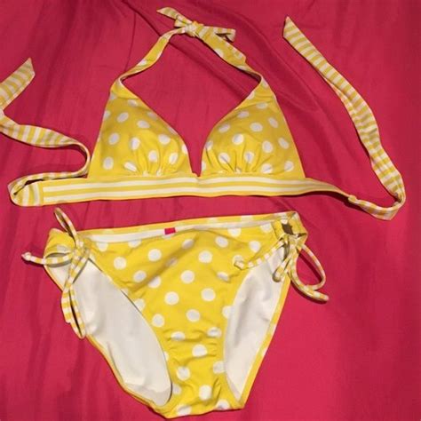 VS Yellow Polka Dot Bikini Polka Dot Bikini Yellow Polka Dot Bikini Bikinis