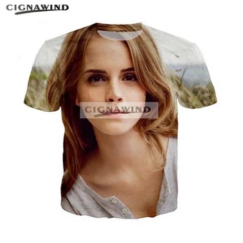 Latest Summer Top Fashion T Shirt Menwomen Actor Emma Watson 3d