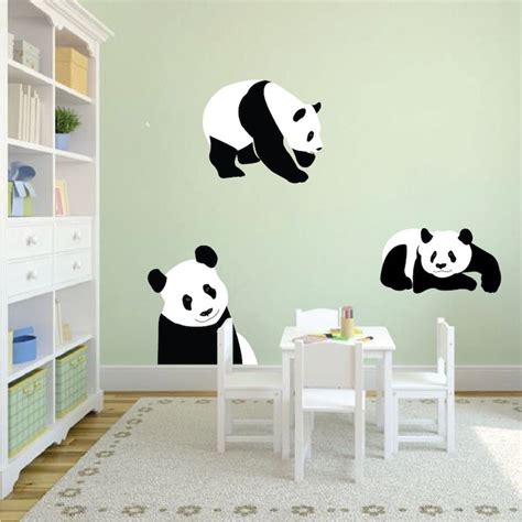 Panda Bears Wall Decals Nursery Wall Decal Murals Primedecals