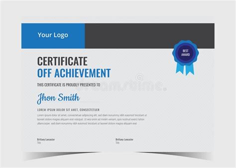 Certificate Template Awards Diploma Professional Certificate