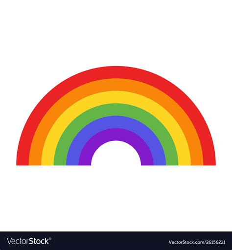 Rainbow Icon Royalty Free Vector Image Vectorstock