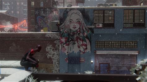 Spider Man Miles Morales Has This Graffiti Drawn On One Of The Walls