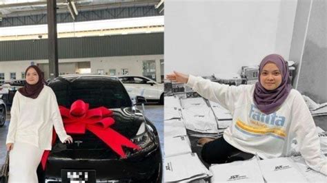 Viral Gadis 21 Tahun Bisa Beli Mobil Tesla Senilai Rp 15 Miliar