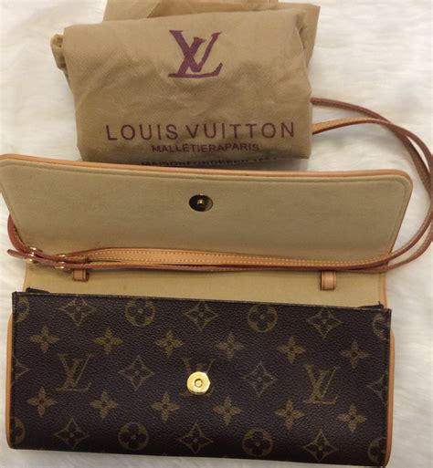 Louis Vuitton: Authentic Brown Monogram Leather Twin ...