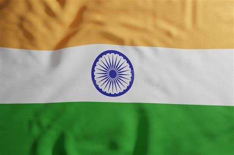 India Flag 3d Rendering Stock Illustration Illustration Of