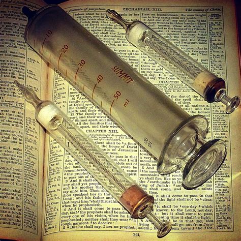 Vintage Glass Syringes Including Nasal Syringe And Wound Irrigation