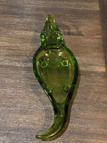 Vintage 1960 S Viking Art Glass Mcm Alligator Ashtray Dish 3864647081