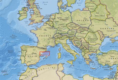 Tarragona Spain Map In European Context Travel Inspires