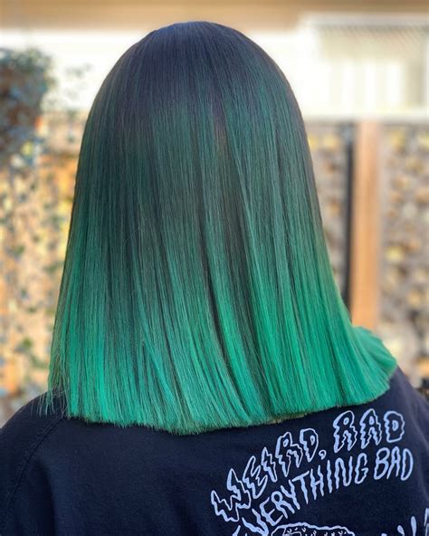33 Green Ombre Hair Color Ideas That Turn Heads