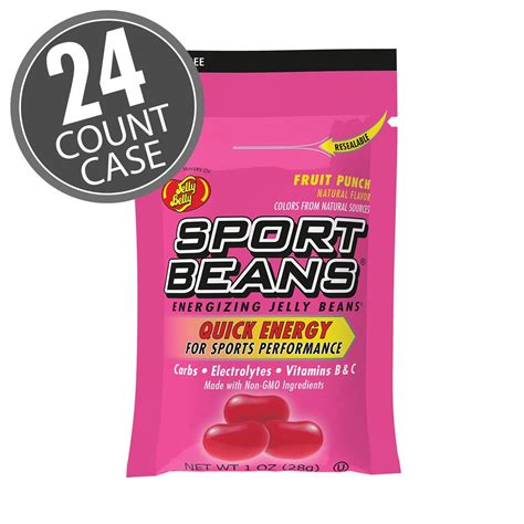 Sport Beans Fruit Punch Flavor Energizing Jelly Beans By Jelly Belly