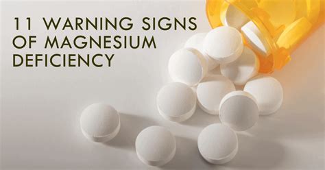 11 Warning Signs Of Magnesium Deficiency Yourfitnessgoal