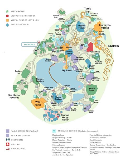 Filter by theme parks, hotels, restaurants, region and interests. SeaWorld® Orlando General Map | Seaworld orlando, Orlando travel, Sea world