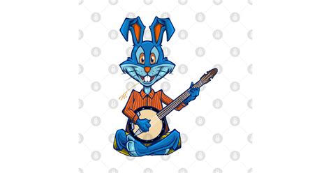 Cartoon Bunny Playing Banjo Banjo Player T Shirt Teepublic