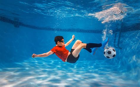 Kid Underwater Soccer Stock Photo Download Image Now Istock