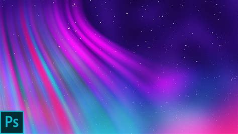 How To Create A Northern Light Style Abstract Wallpaper In