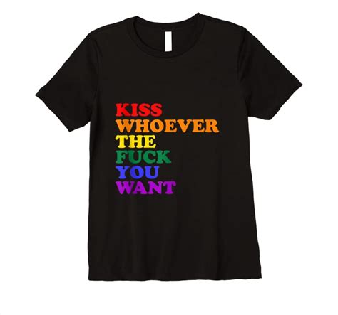 Kiss Whoever The Fuck You Want Lgbt Rainbow Pride Flag Tank Top T Shirts Teesdesign
