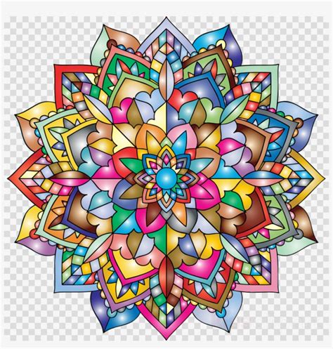Mandala Png Color Clipart Coloring Mandalas 1 Coloring Mandala Full