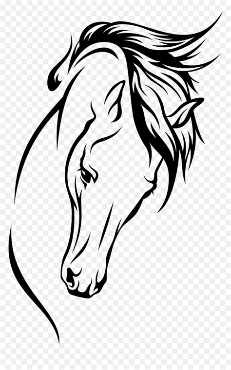 Arabian Horse Drawing Silhouette Clip Art Arabian Horse Line Drawing