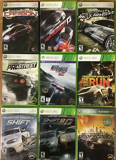 Need For Speed Games Microsoft Xbox 360 360 Tested Ebay