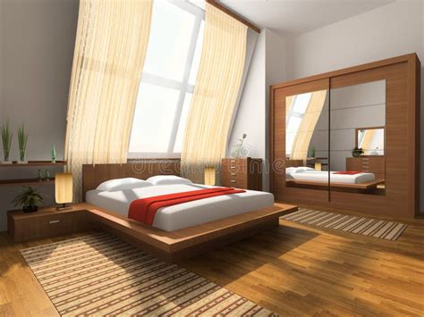 Interior To Bedrooms Stock Illustration Illustration Of Architecture