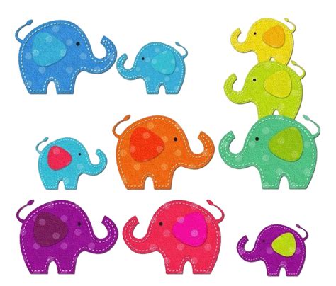 Elephants Clipart Rainbow Elephants Rainbow Transparent Free For