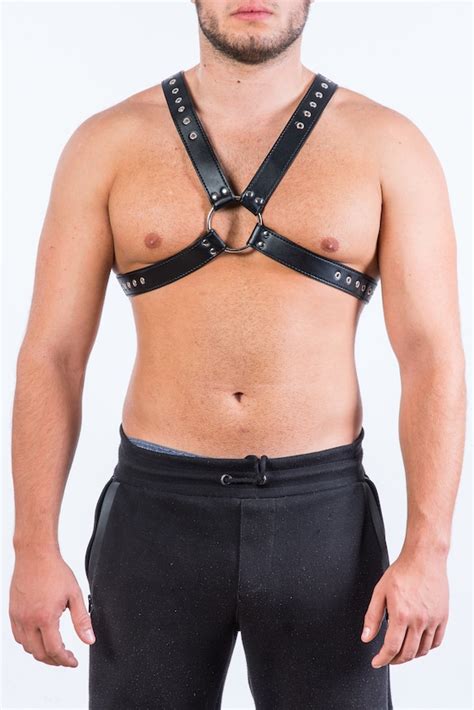 Men Harness With Eyelets X Back Harness X Front Men S Etsy
