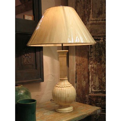 Tall Mughal Style Bone Inlaid Lamp Base Lamp Bases Table Lamp Base