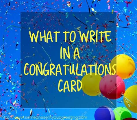 What To Write In A Congratulations Card Someone Sent You A Greeting