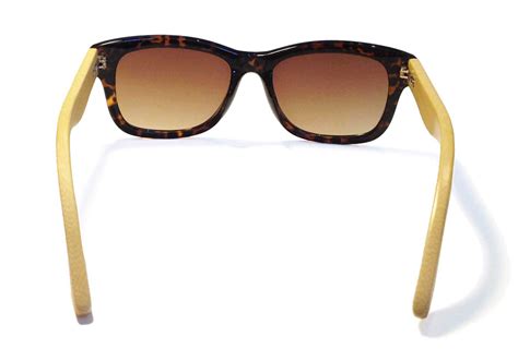 Bamboo Wayfarer Sunglasses By Polyrama 3788
