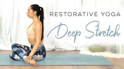 Restorative Yoga Deep Stretch For Stress With Guided Meditation For
