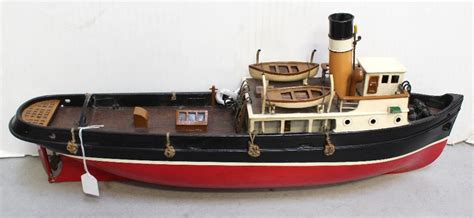 A Scratch Built Model Of A Tug Boat Length 65cm Adam Partridge