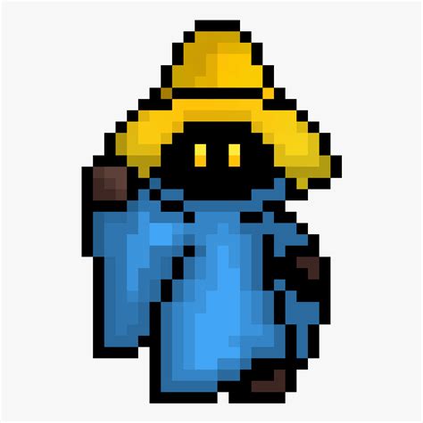 Pixel Art Black Mage Hd Png Download Transparent Png Image Pngitem