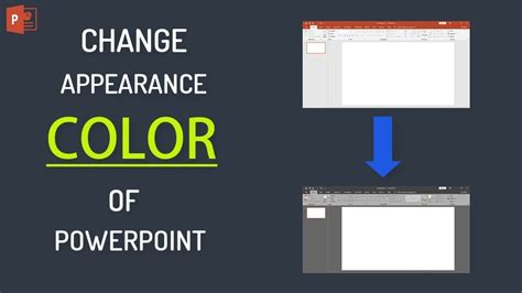 How To Change Appearance Interface Theme Color In Powerpoint Pointech Youtube