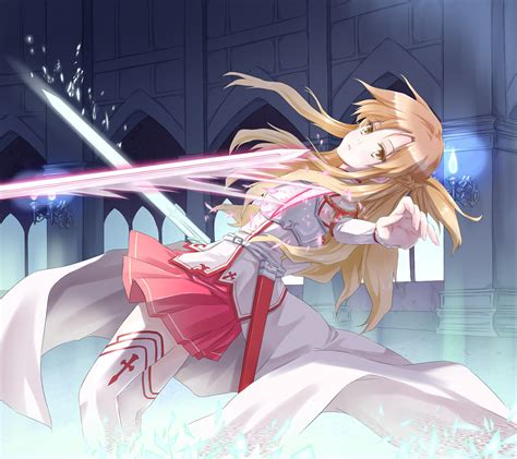 Sword Art Online Anime Anime Girls Blonde Asuna Sword Art Online Hd Wallpaper