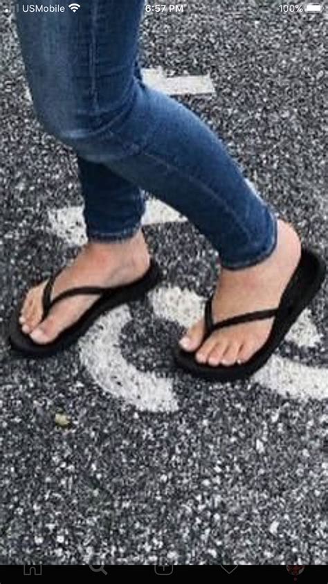 Teen Beautiful Feet In Flip Flops Wearing Jeans By Vijeshsingh On