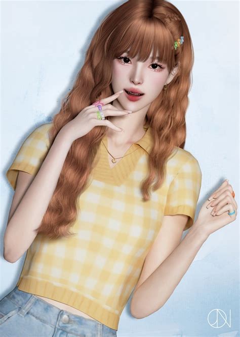 Jino Hair N1 Sweetie Acc N1 Flower Clip The Sims 4 Pc Sims Cc