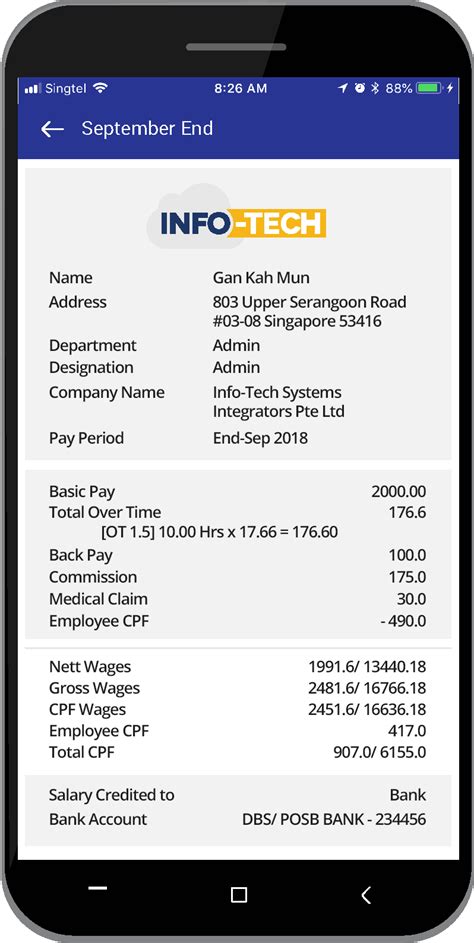 Payslip template excel the majority of the business and other government organizations use the microsoft excel software in their routine working as this is one of the best software which offers all kinds of official solutions. 10 Payslip Sample Singapore - Excel Templates - Excel Templates