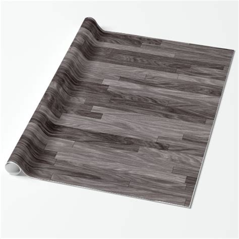 Narrow Planks Of Weathered Grey Wood Wrapping Paper Zazzle
