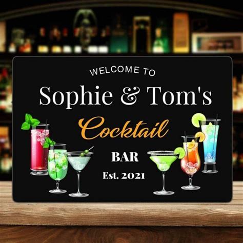 Personalised Bar Signs