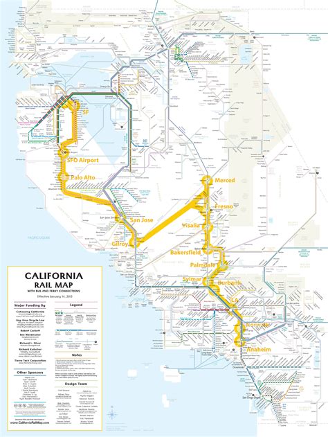 California Freight Rail Map