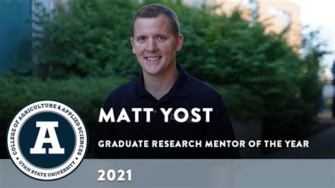 Graduate Research Mentor Of The Year Matt Yost Youtube